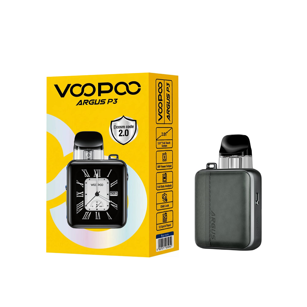VOOPOO ARGUS P3 Pod Vape Kit – Grey Leather
