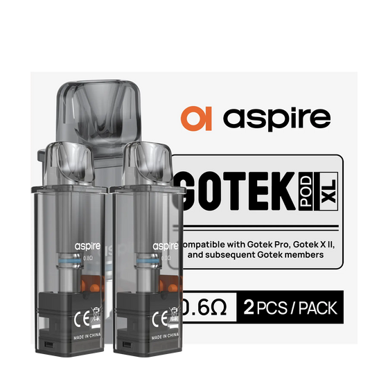 Aspire Gotek XL 4.5ml Replacement Pods 0.6Ω (Pack of 2) – 0.6Ω · XL 4.5ml · Pack of 2