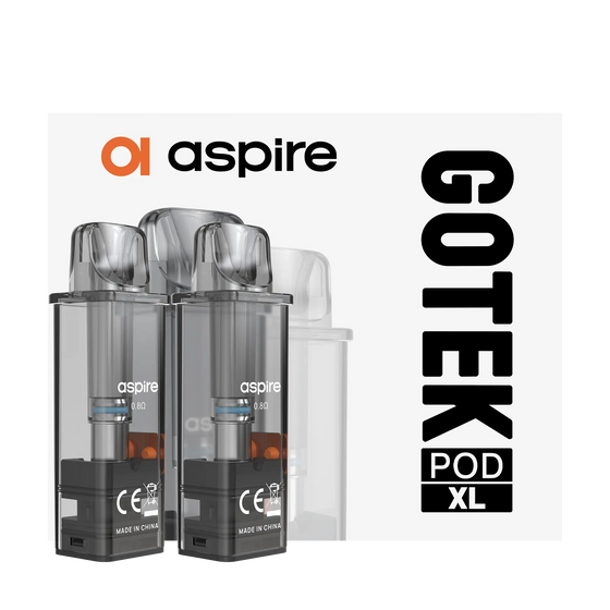 Aspire Gotek XL 4.5ml Replacement Pods 0.8Ω (Pack of 2) – 0.8Ω · XL 4.5ml · Pack of 2