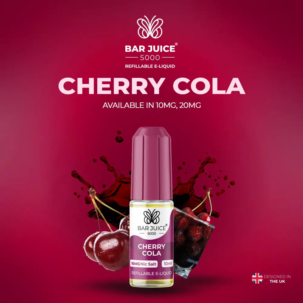 Bar Juice 5000 Cherry Cola Nic Salt E-Liquid 10ml | 10 for £12