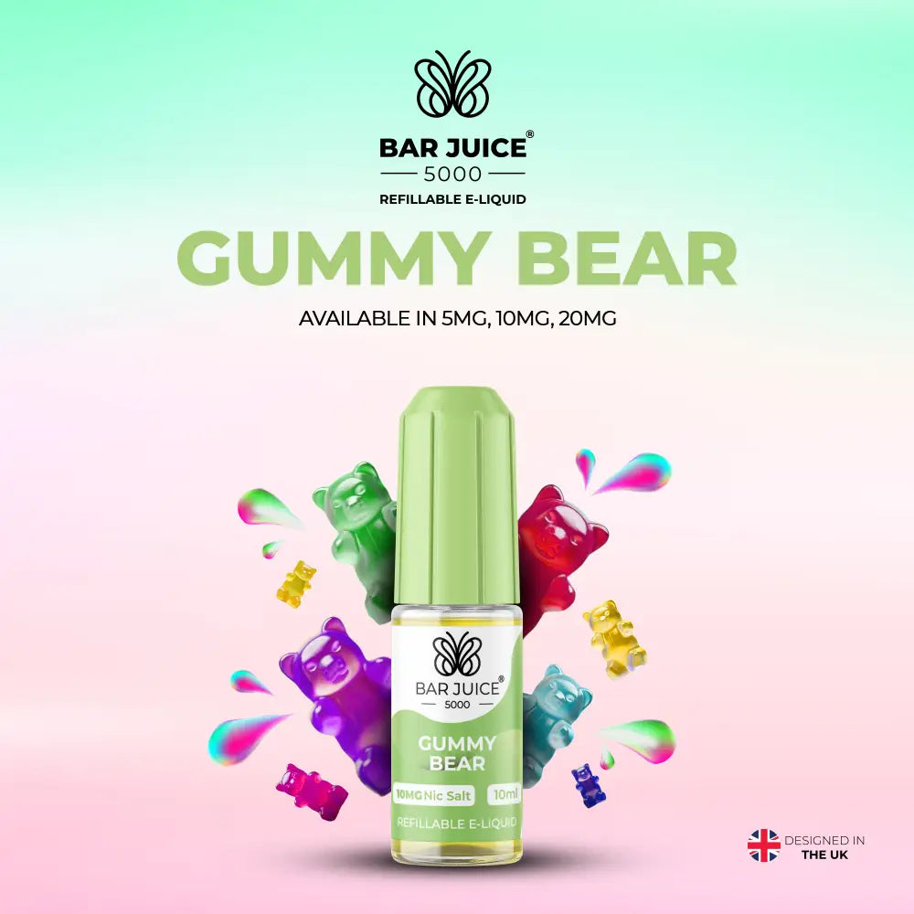 Bar Juice 5000 Gummy Bear Nic Salt E-Liquid 10ml | 10 for £12