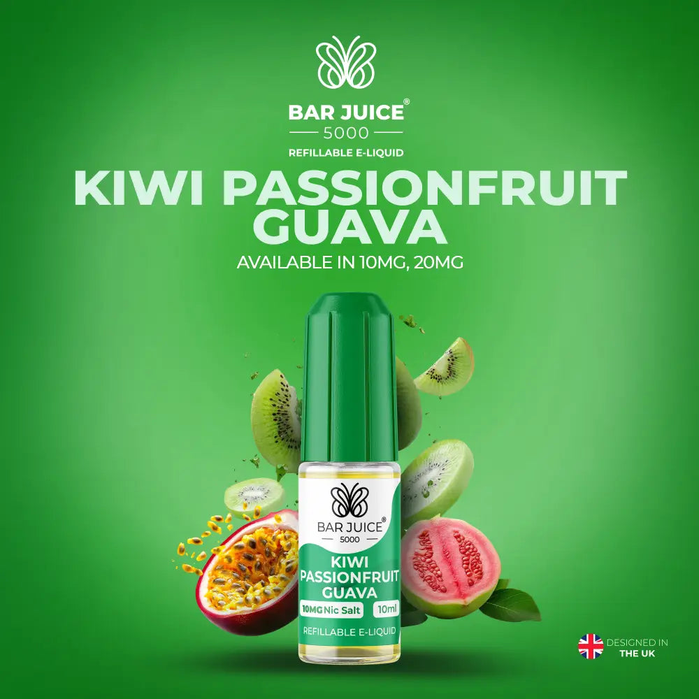 Bar Juice 5000 Kiwi Passionfruit Guava Nic Salt E-Liquid 10ml | 10 for £12