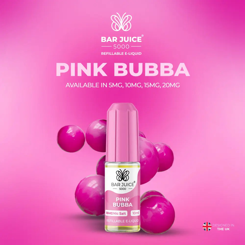Bar Juice 5000 Pink Bubba Nic Salt E-Liquid 10ml | 10 for £12