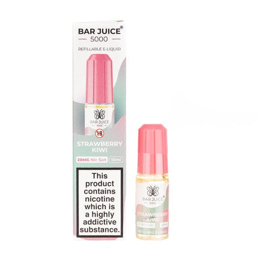 Bar Juice 5000 Strawberry Kiwi Nic Salt E-Liquid 10ml 🔥 CLEARANCE 10 for £12 🔥
