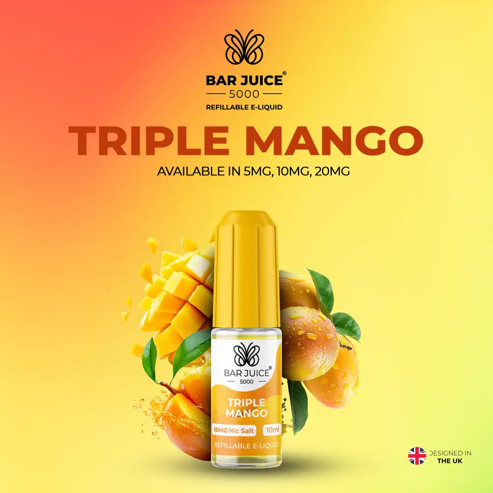 Bar Juice 5000 Triple Mango Nic Salt E-Liquid 10ml | 10 for £12