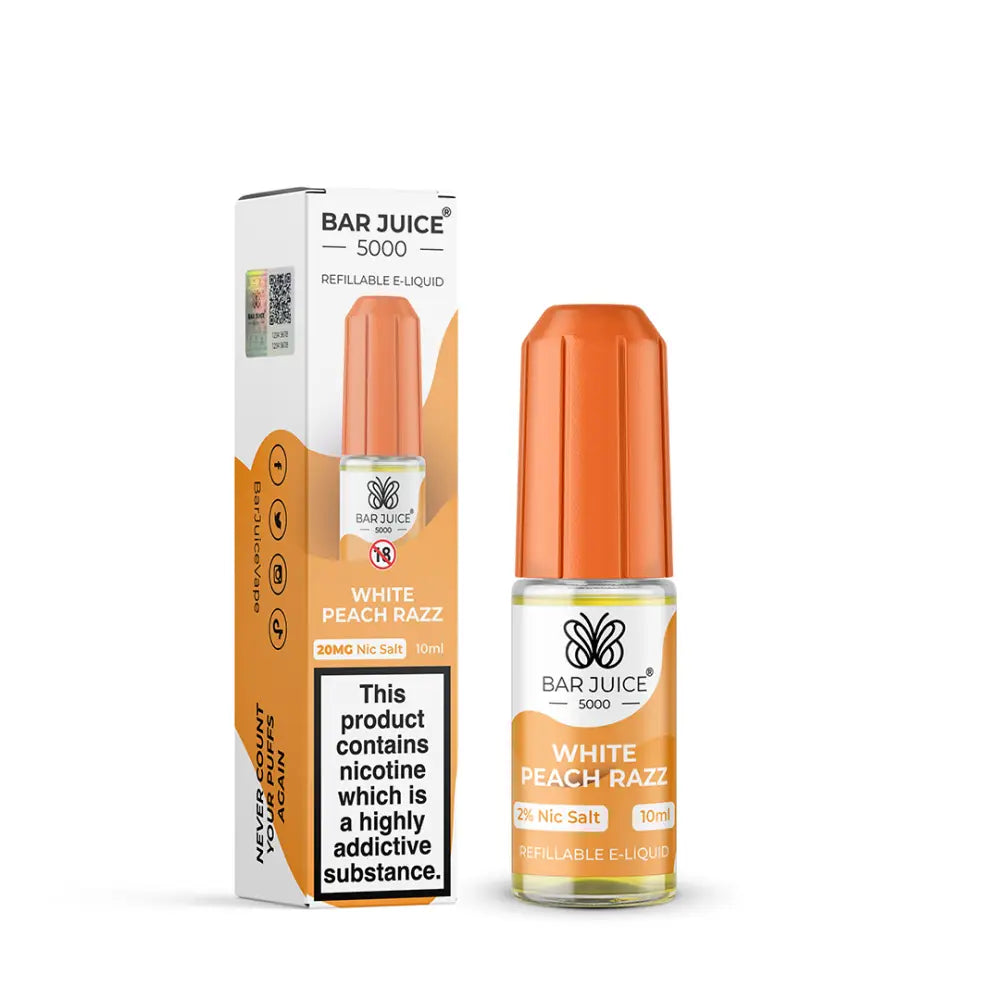 Bar Juice 5000 White Peach Razz Nic Salt E-Liquid 10ml