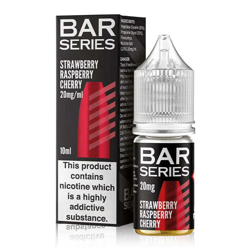 Bar Series - Strawberry Raspberry Cherry Nic Salt E-liquid 10ml - 5mg | 6 for £10