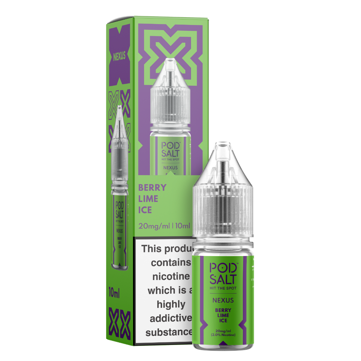 Pod Salt Nexus Berry Lime Ice 10ml Nicotine Salt E-Liquid