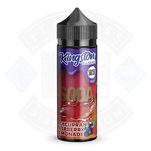 Blackcurrant Raspberry Lemonade Soda 100ml Shortfill E-Liquid by Kingston 50/50 – 0mg – £6.49 | 3 for £18