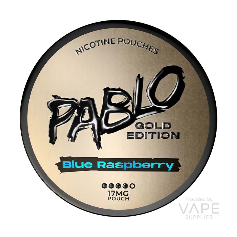 Pablo Blue Raspberry Nicotine Pouches – Gold Edition – 17mg per pouch – 20 pouches