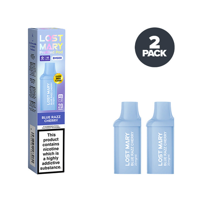 Grape Lost Mary BM600 Prefilled Pods - Blue Razz Cherry