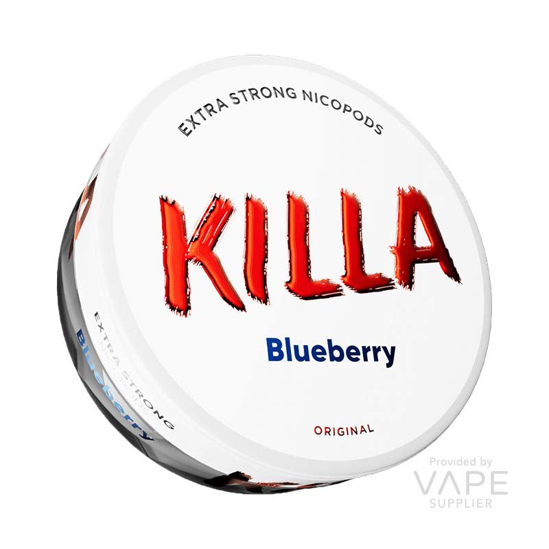 Killa Blueberry Nicotine Pouches – Slim – 16.5mg/g (13.2mg per pouch) – 20 pouches