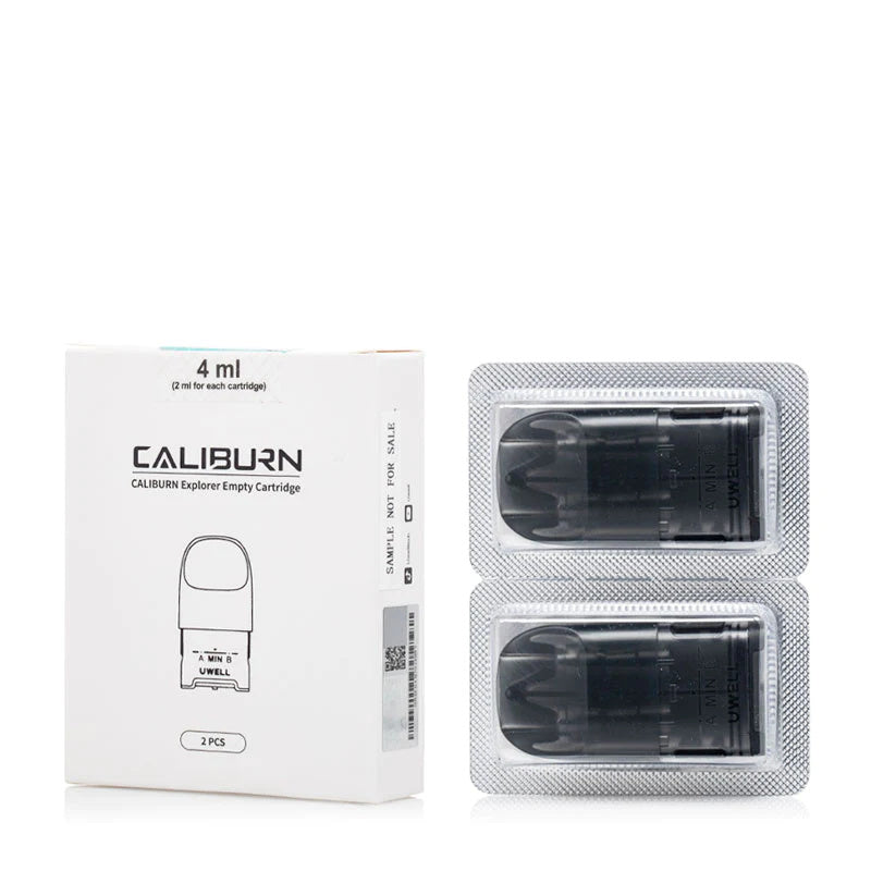 Uwell Caliburn Explorer XL Empty Replacement Cartridges (Pack of 2) product pack