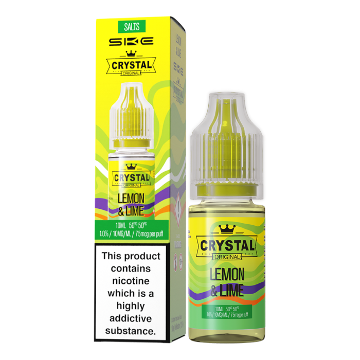 SKE Crystal Original Salts V2 Lemon & Lime 10ml bottle