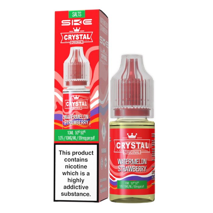 SKE Crystal Original Salts V2 Watermelon Strawberry 10ml bottle