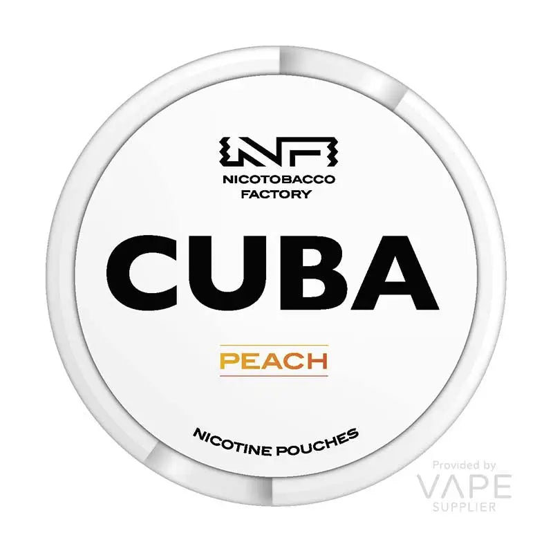 Cuba White Peach Nicotine Pouches – 16mg/g (11.2mg per pouch)