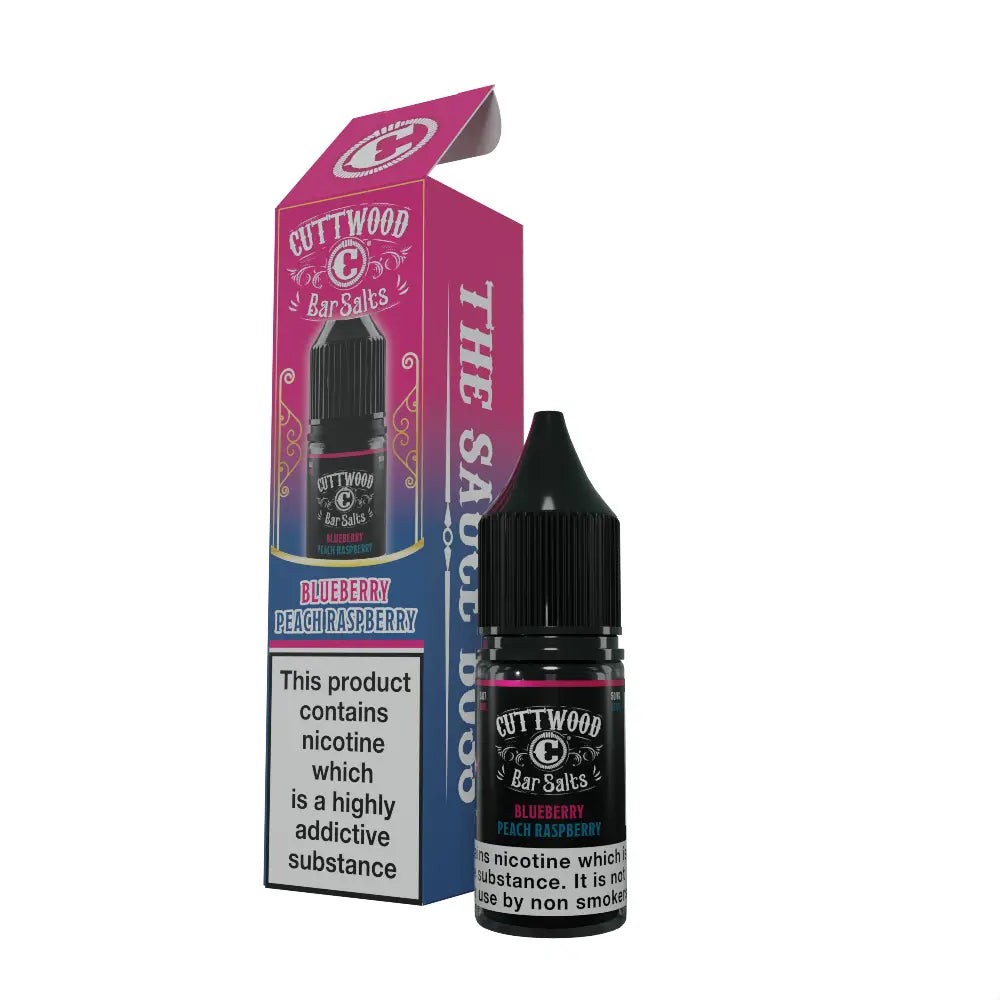 Cuttwood Bar Salts Blueberry Peach Raspberry 10ml nicotine salt e-liquid product photo