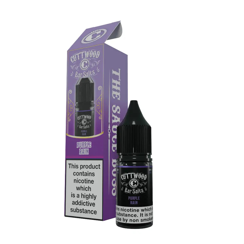 Cuttwood Bar Salts Purple Rain 10ml nicotine salt e-liquid product photo