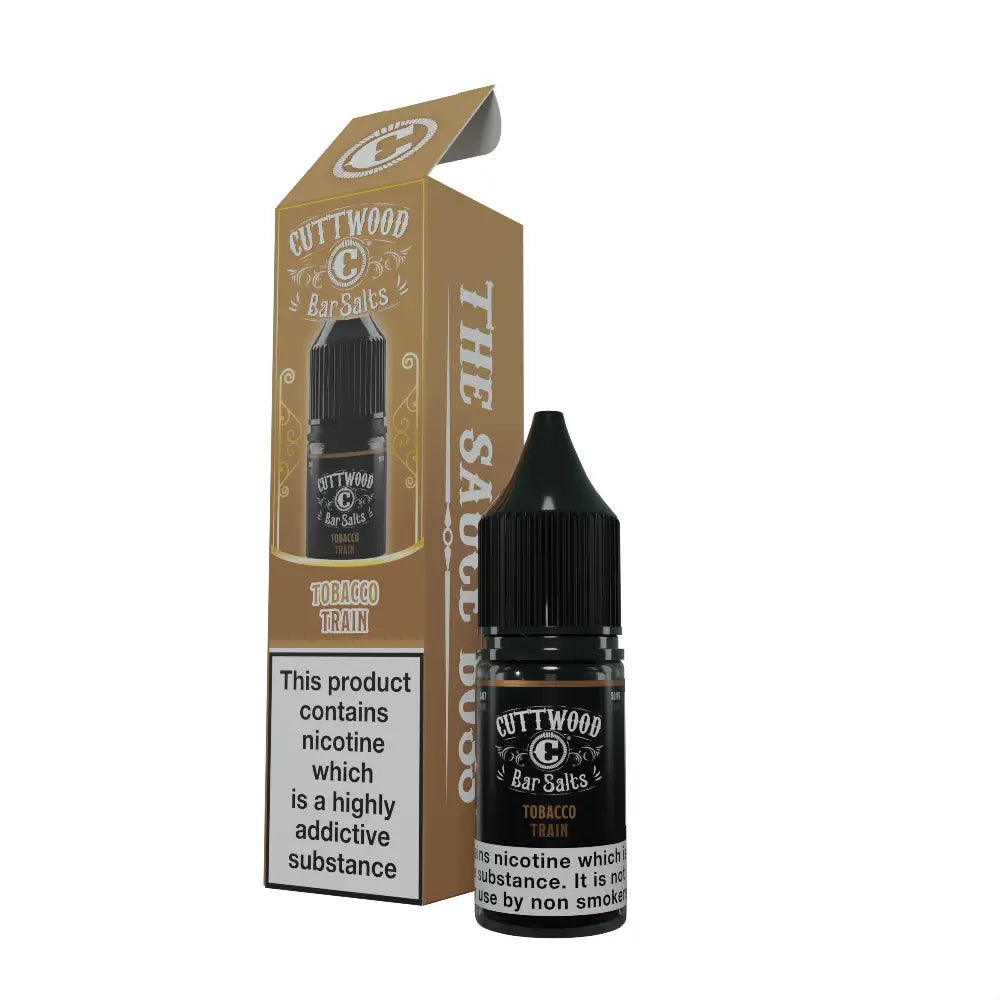 Cuttwood Bar Salts Tobacco Train 10ml nicotine salt e-liquid product photo