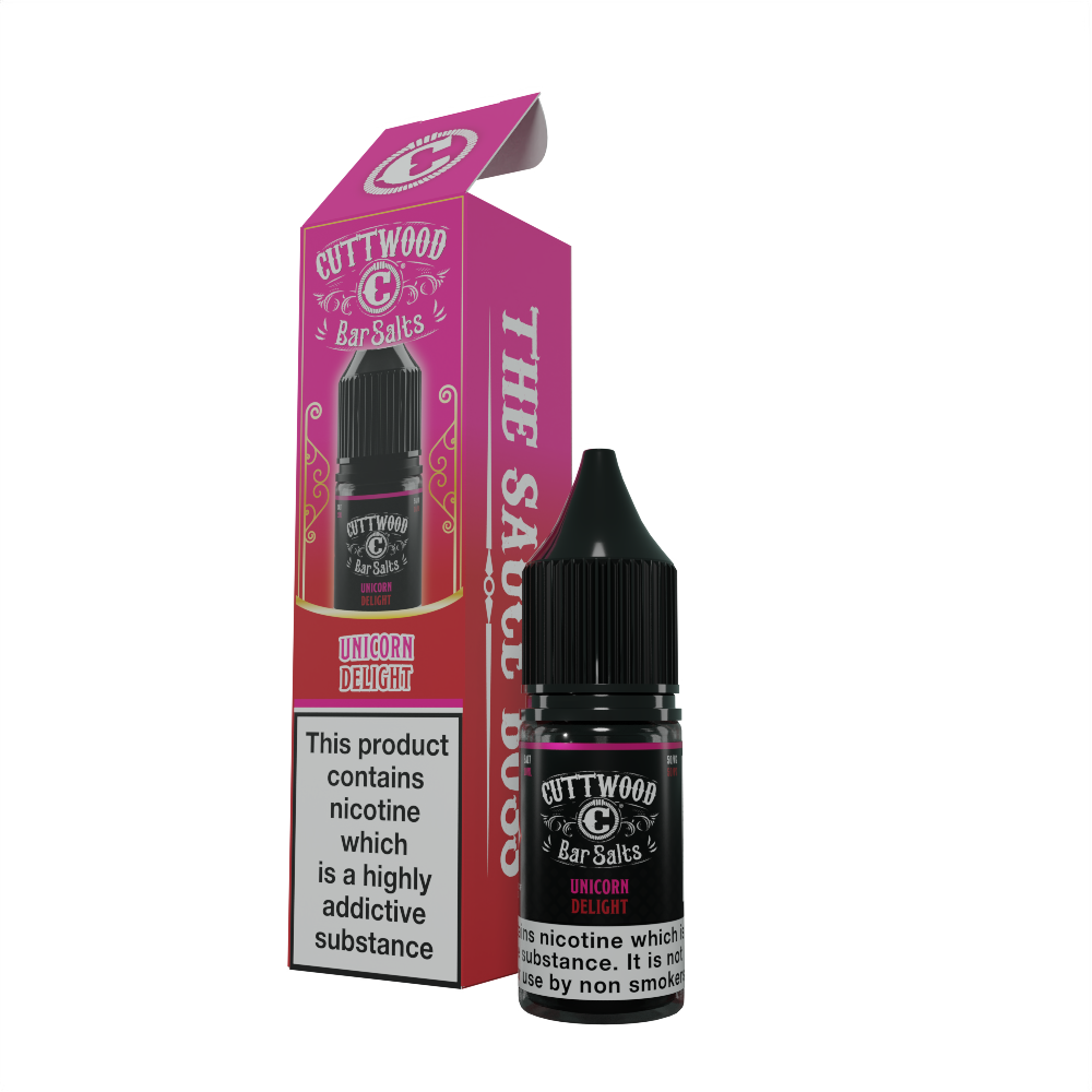 Cuttwood Bar Salts Unicorn Delight 10ml nicotine salt e-liquid product photo