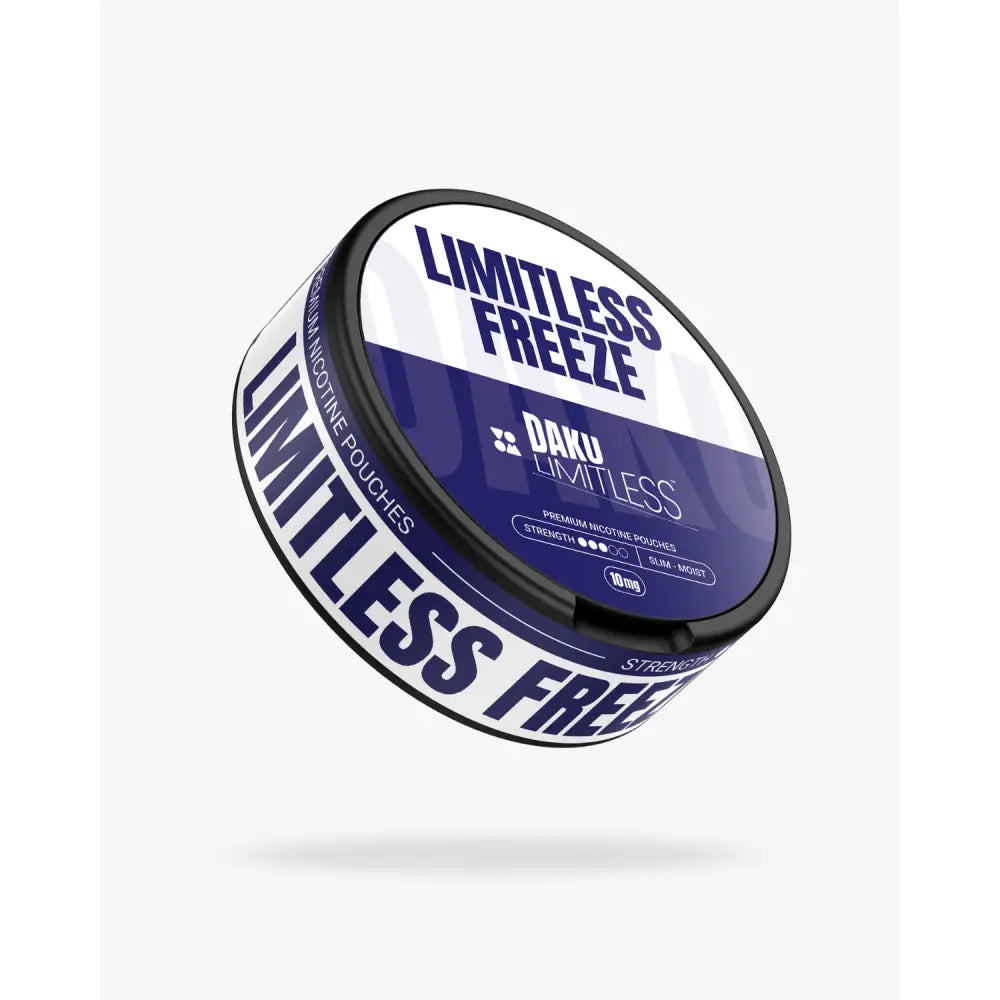 Daku Limitless Freeze Nicotine Pouches – Slim Moist – 10mg per pouch (14.3mg/g)