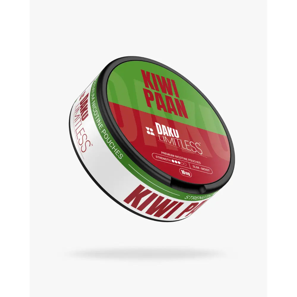 Daku Limitless Kiwi Paan Nicotine Pouches – Slim Moist – 10mg per pouch (14.3mg/g)