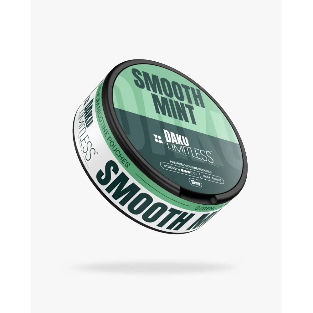 Daku Limitless Smooth Mint Nicotine Pouches – 10mg per pouch (14.3mg/g)
