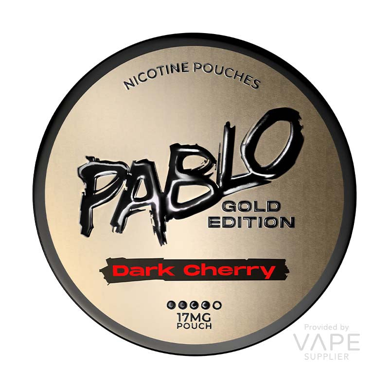 Pablo Dark Cherry Nicotine Pouches – Gold Edition – 17mg per pouch – 20 pouches