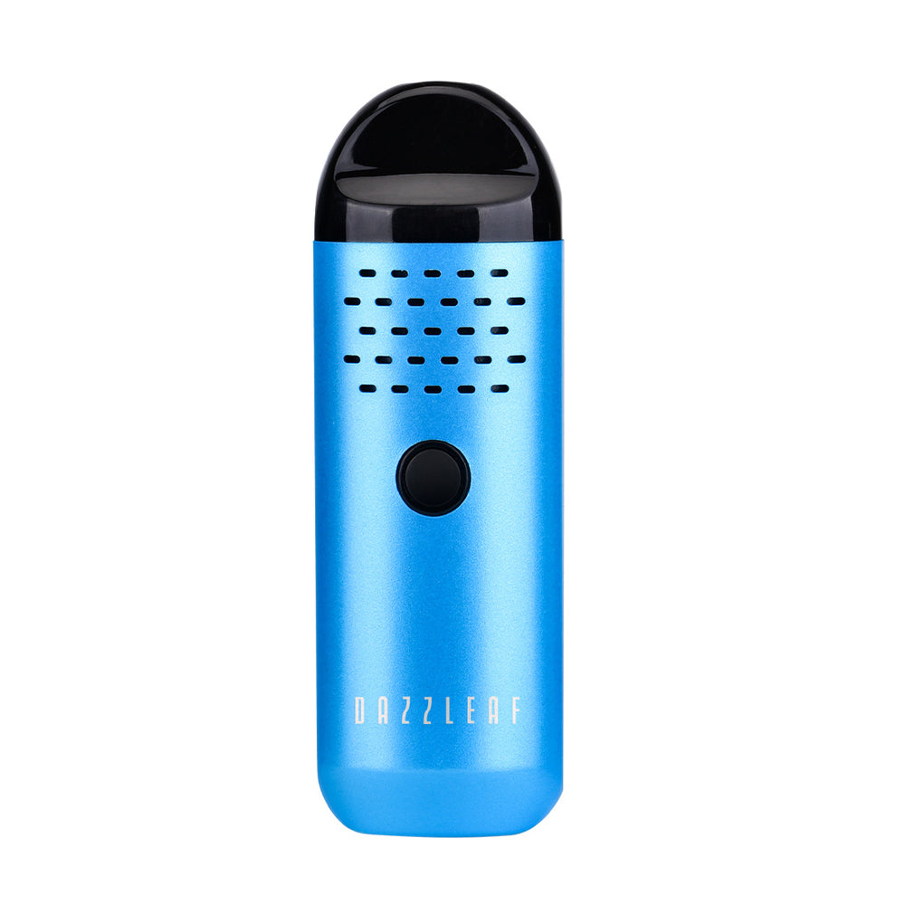 Blue Dazzleaf PIXii portable dry herb vaporizer, front view