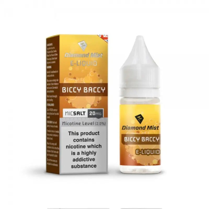 Diamond Mist - Biccy Baccy Nic Salt E-liquid 10ml - 20mg