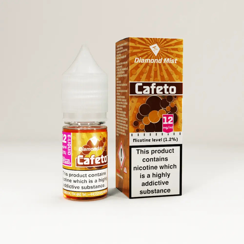 Diamond Mist Cafeto e-liquid 10ml 12mg bottle