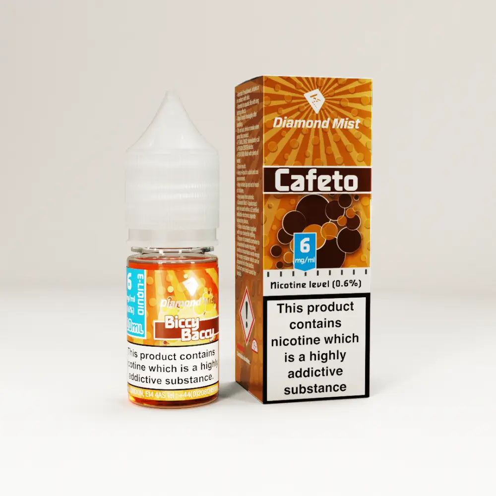 Diamond Mist Cafeto e-liquid 10ml 6mg bottle