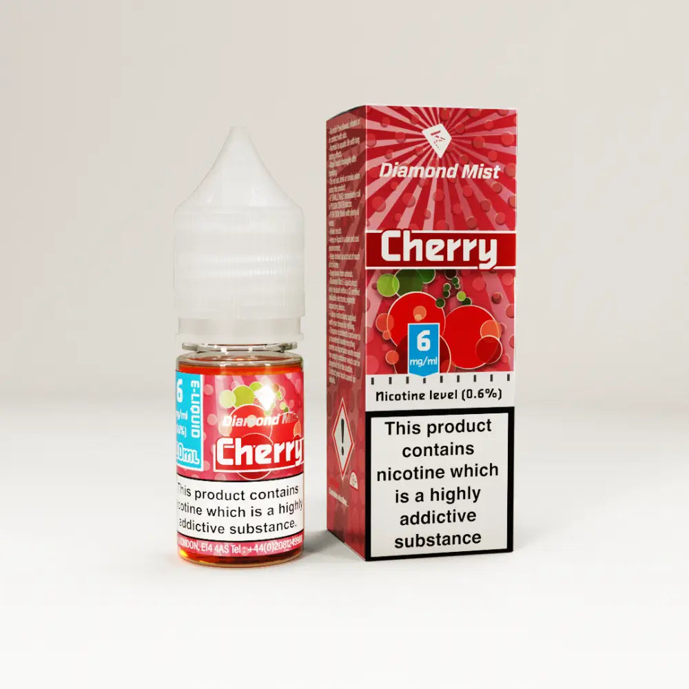 Diamond Mist Cherry e-liquid 10ml 6mg bottle