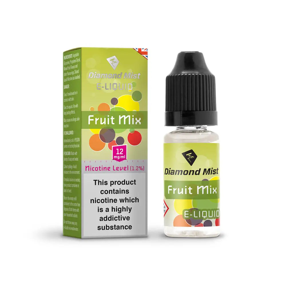Diamond Mist Fruit Mix e-liquid 10ml 12mg bottle