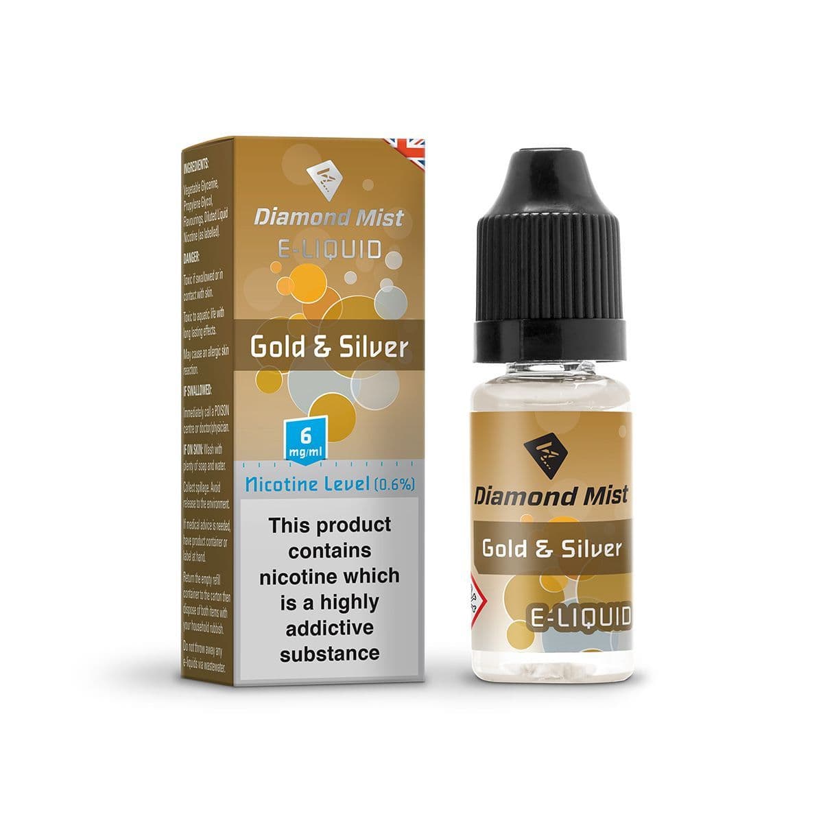 Diamond Mist Gold & Silver E-Liquid 10ml