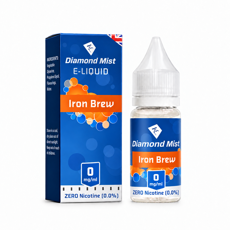 Diamond Mist Iron Brew e-liquid 10ml 0mg bottle