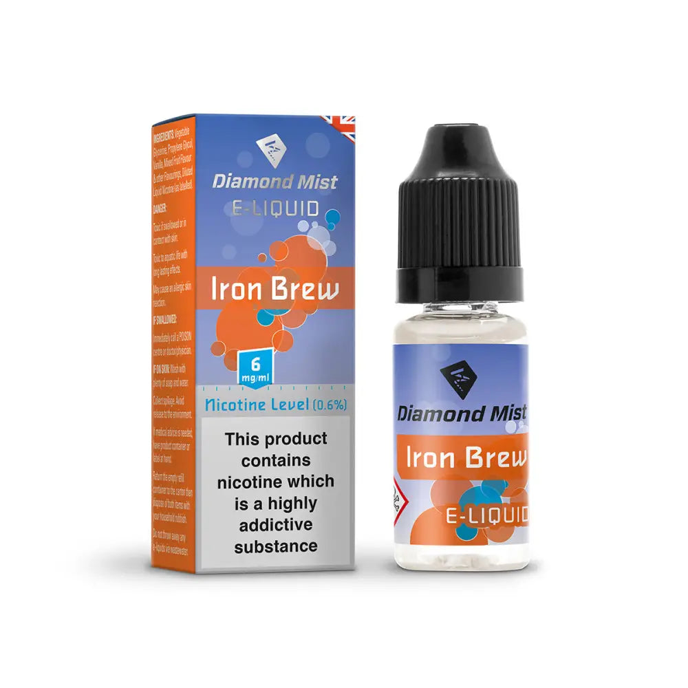 Diamond Mist Iron Brew e-liquid 10ml 6mg bottle