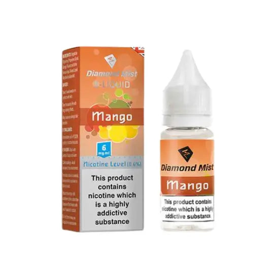 Diamond Mist Mango e-liquid 10ml 6mg bottle