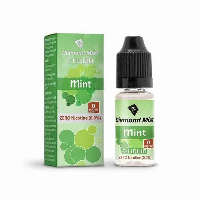 Diamond Mist Mint e-liquid 10ml 0mg bottle