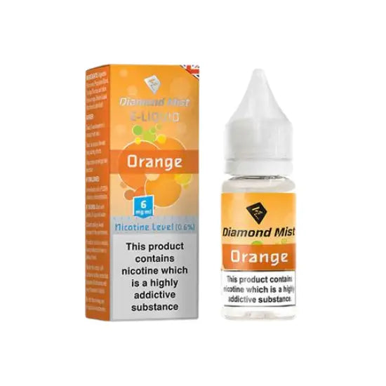 Diamond Mist Orange e-liquid 10ml 6mg bottle