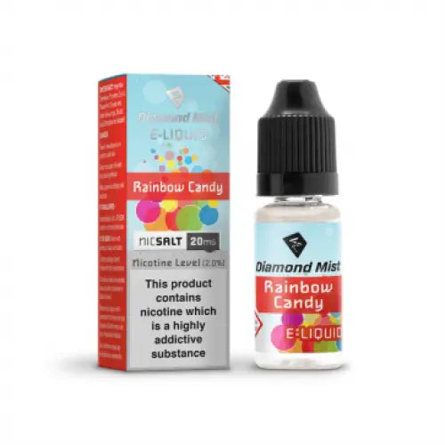 Diamond Mist Rainbow Candy nic salt e-liquid 10ml 20mg bottle