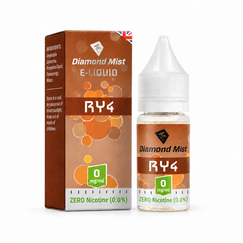 Diamond Mist RY4 e-liquid 10ml 0mg bottle
