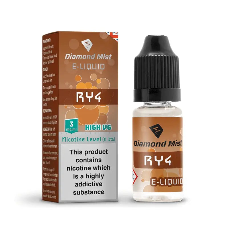 Diamond Mist RY4 e-liquid 10ml 3mg bottle