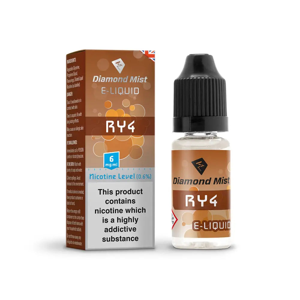 Diamond Mist RY4 e-liquid 10ml 6mg bottle