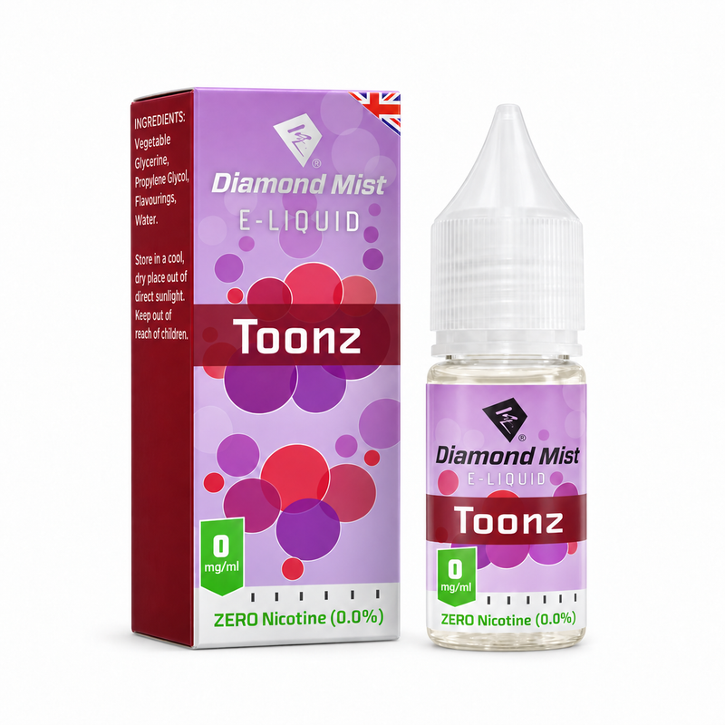 Diamond Mist Toonz e-liquid 10ml 0mg bottle