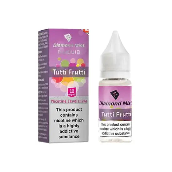 Diamond Mist Tutti Frutti e-liquid 10ml 12mg bottle