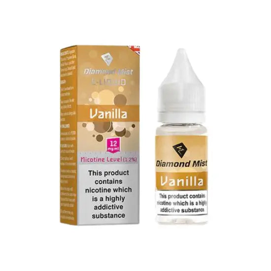 Diamond Mist Vanilla e-liquid 10ml 12mg bottle