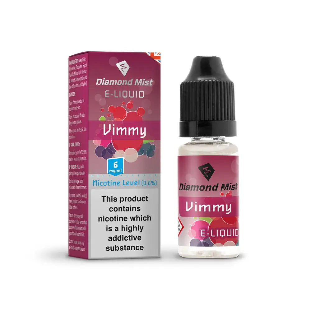 Diamond Mist Vimmy e-liquid 10ml 6mg bottle