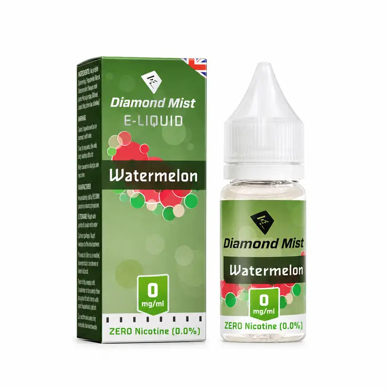 Diamond Mist Watermelon e-liquid 10ml 0mg bottle