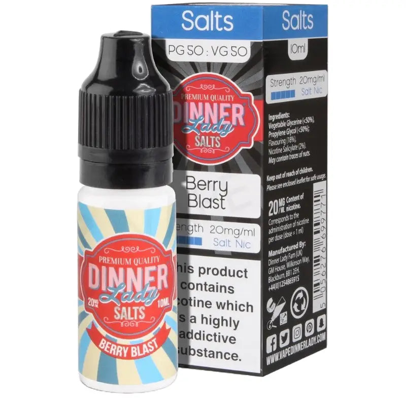 Dinner Lady - Berry Blast Nic Salt E-liquid 10ml - 10mg | 6 for £10
